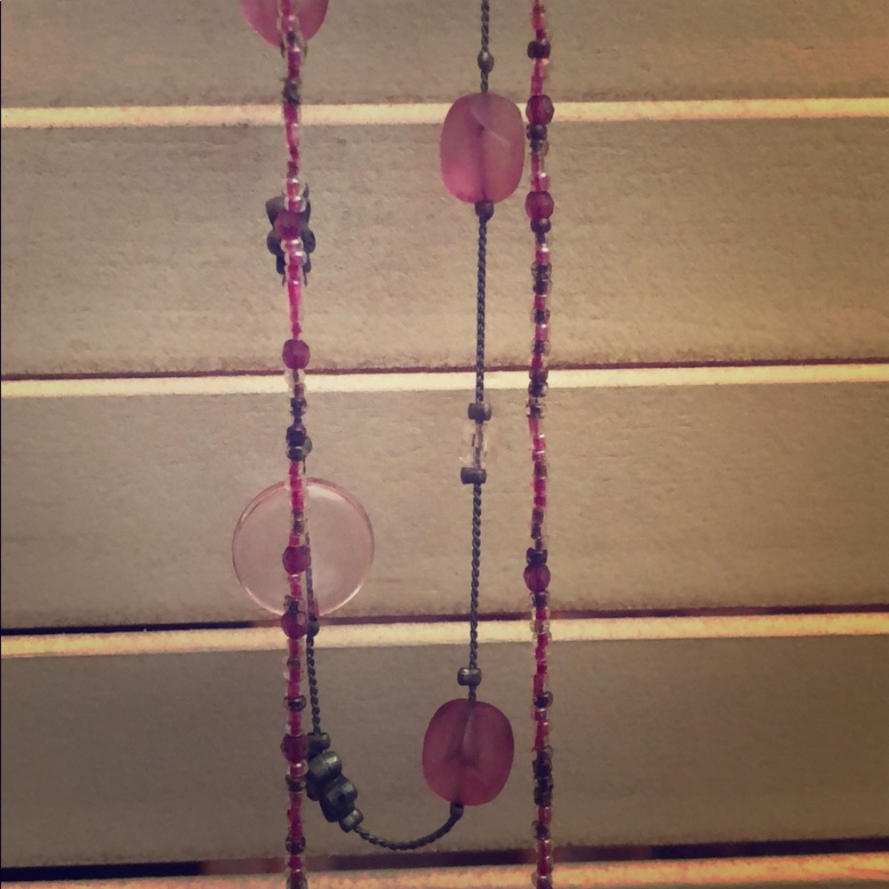 Pink necklace set